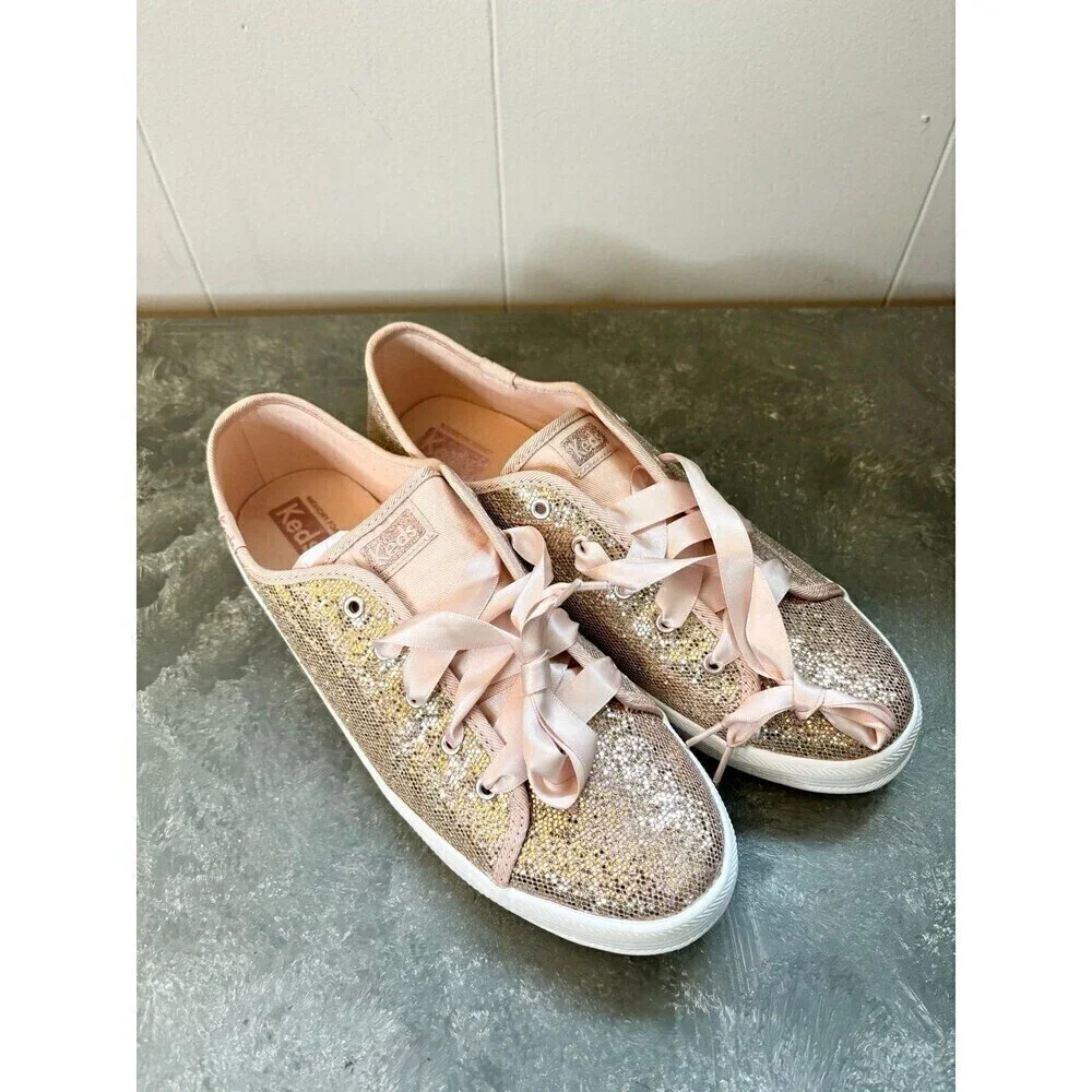 Keds Girl's Kickstart Celebrations Rose Gold 6 Big Kid new